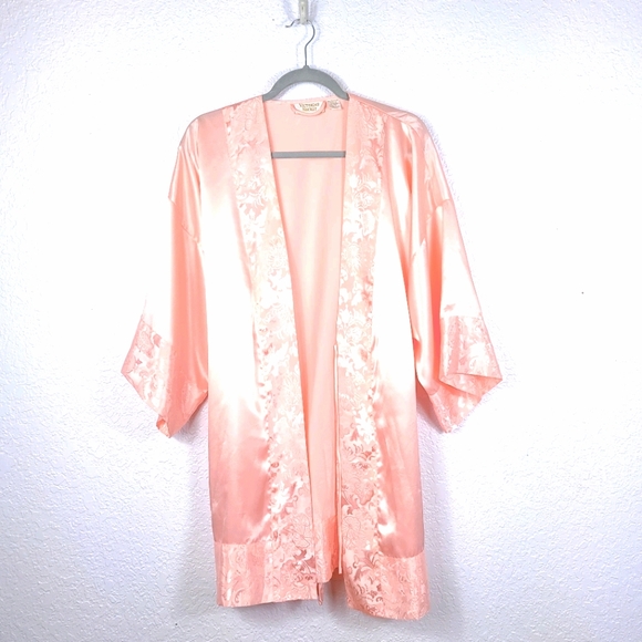 Victoria's Secret Other - Victoria's Secret Gold Label Satin Robe Belted